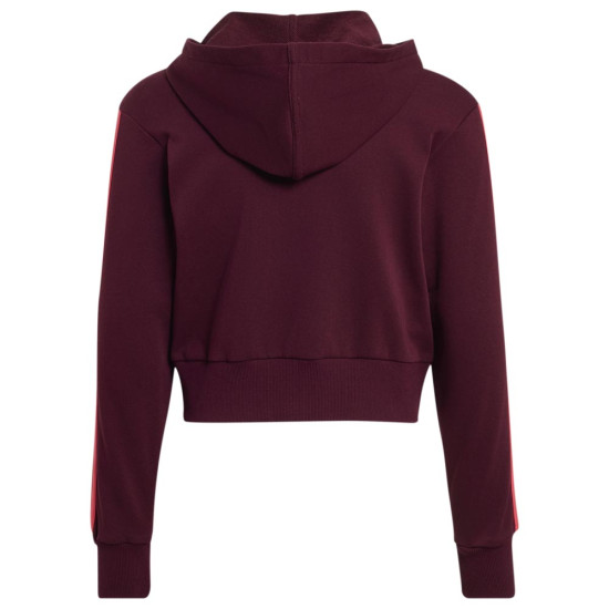Adidas Παιδική ζακέτα Essentials 3-Stripes French Terry Full-Zip Cropped Hoodie